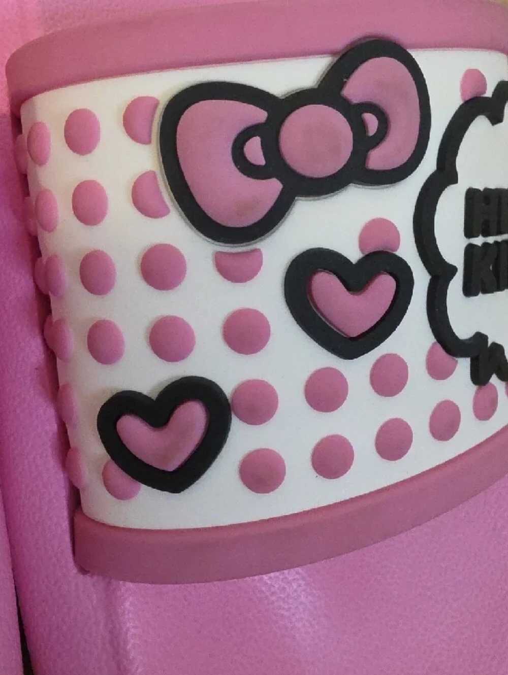 Hello Kitty Pink Slide Sandals with Graphic Strap - Picture 11 of 11